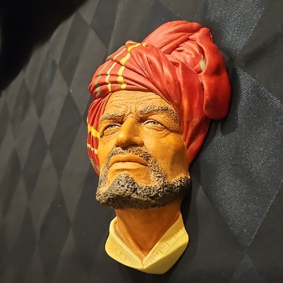Bossons Vintage ABDUL (Arabian) 3D Chalkware Wallart - Picture 5 of 14